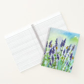 Carnet Fleurs de lavande de miel Abeille Aquarelle (Intérieur)