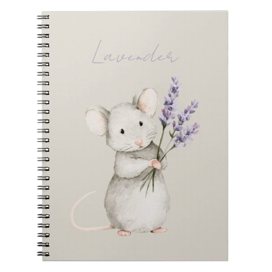 Carnet Fleurs de Lavande de Souris (Devant)