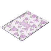 Carnet Fleurs de lavande personnalisées (Côté gauche)