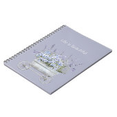Carnet Fleurs de Lavande Violette (Côté gauche)