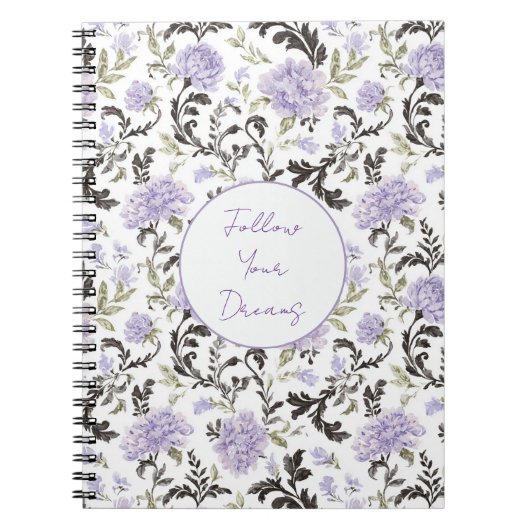 Carnet Fleurs de Lavande Violette (Devant)