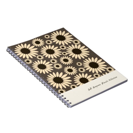 Carnet Fleurs de l'Impératrice Douce Marron (Côté Droit)