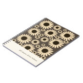 Carnet Fleurs de l'Impératrice Douce Marron (Côté gauche)