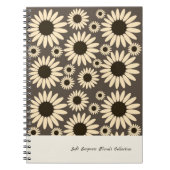 Carnet Fleurs de l'Impératrice Douce Marron (Devant)