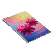 Carnet Fleurs de Lotus Abstraites colorées (Côté Droit)