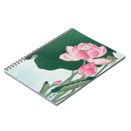 Carnet Fleurs de Lotus en fleurs, Koson, Art Fleur Japona (Côté gauche)