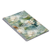 Carnet Fleurs de Lotus Verts Sérénité (Côté Droit)