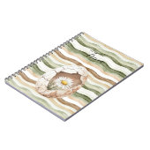 Carnet Fleurs de marguerite blanc crème (Côté gauche)