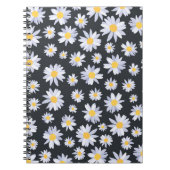 Carnet Fleurs de marguerite blanche classique Botanique (Devant)