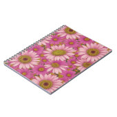 Carnet Fleurs de marguerite rose (Côté gauche)
