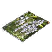 Carnet Fleurs de moisissures violettes Florales (Côté gauche)
