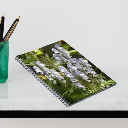 Carnet Fleurs de moisissures violettes Florales