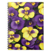 Carnet Fleurs de Pansy Jaune et Violet (Devant)