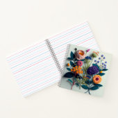 Carnet Fleurs de papier coupé coloré (Intérieur)