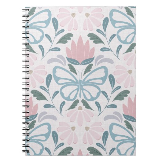 Carnet Fleurs de papillons (grande échelle) (Devant)