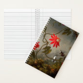 Carnet Fleurs de passion avec tête de colibris (À l'intérieur)