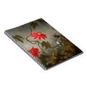 Carnet Fleurs de passion avec tête de colibris (Côté Droit)