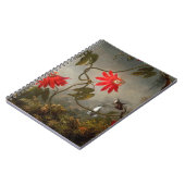 Carnet Fleurs de passion avec tête de colibris (Côté gauche)