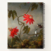 Carnet Fleurs de passion avec tête de colibris (Dos)
