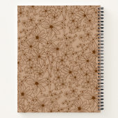 Carnet Fleurs de pays Brown Red School Nom du sujet (Dos)