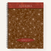 Carnet Fleurs de pays Brown Red School Nom du sujet (Devant)