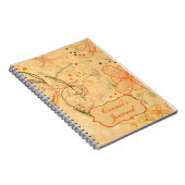 Carnet Fleurs de Pêche et de Mandarine Tourbillons Person (Côté Droit)