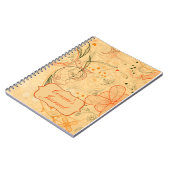 Carnet Fleurs de Pêche et de Mandarine Tourbillons Person (Côté gauche)