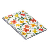Carnet Fleurs de pêcher jaune rouge (Côté Droit)