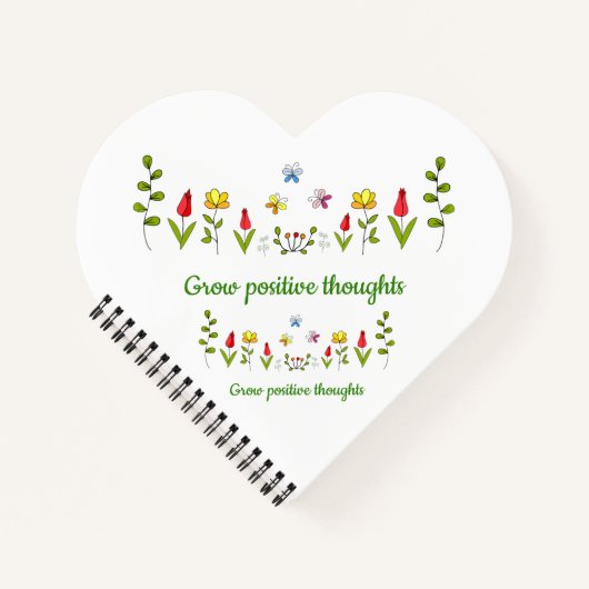 Carnet Fleurs de pensées positives  (Devant)