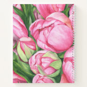 Carnet Fleurs de pivoines 90e fête d'anniversaire (Dos)