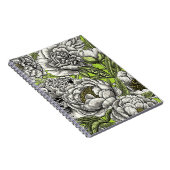 Carnet Fleurs de pivoines blanches et moisissures (Côté Droit)