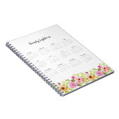 Carnet Fleurs de printemps 2018 du calendrier (Côté Droit)