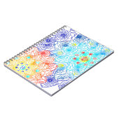 Carnet Fleurs de printemps bleues et rouges (Côté gauche)