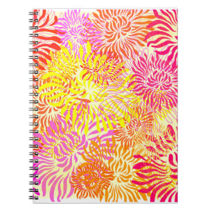 Carnet Fleurs de printemps colorées