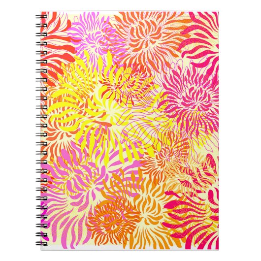 Carnet Fleurs de printemps colorées (Devant)
