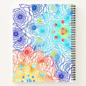 Carnet Fleurs de printemps colorées (Dos)