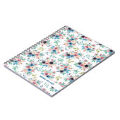 Carnet Fleurs de printemps colorées motif (Côté gauche)