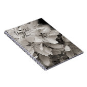 Carnet Fleurs De Printemps En Noir Et Blanc (Côté Droit)