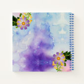 Carnet Fleurs de printemps fraîches (Dos)