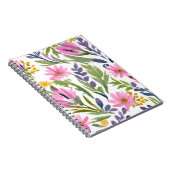 Carnet Fleurs de printemps | Jolie aquarelle florale Past (Côté Droit)