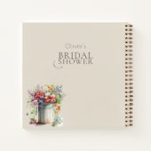 Carnet Fleurs de printemps romantiques Vase Fête des mari (Dos)