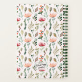 Carnet Fleurs de printemps | Spirale personnalisée (Verso)