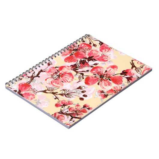 Carnet Fleurs de printemps U Motif (Côté gauche)