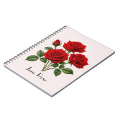 Carnet Fleurs de rose de juin (Côté gauche)