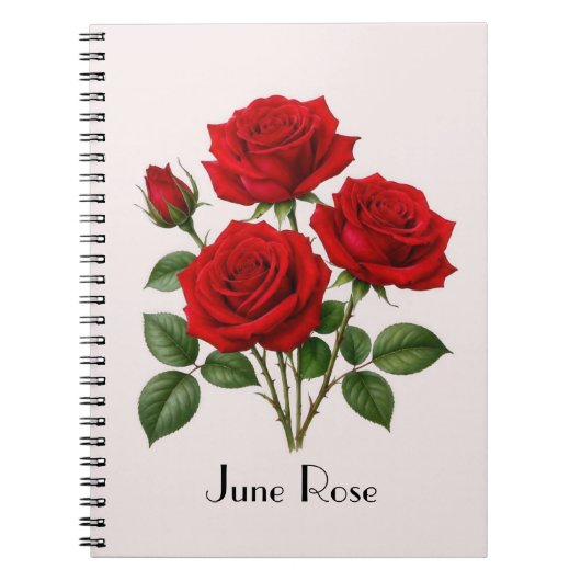 Carnet Fleurs de rose de juin (Devant)
