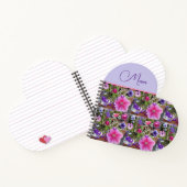 Carnet Fleurs de rose rose Penunia Daisy Fête des mères f (Intérieur)