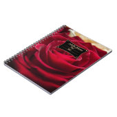 Carnet Fleurs de roses rouges floral romantique nature bo (Côté gauche)