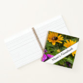 Carnet Fleurs de Rudbeckia jaune Pink Phlox et abeille (Intérieur)