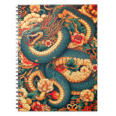 Carnet Fleurs de serpent vert (Devant)