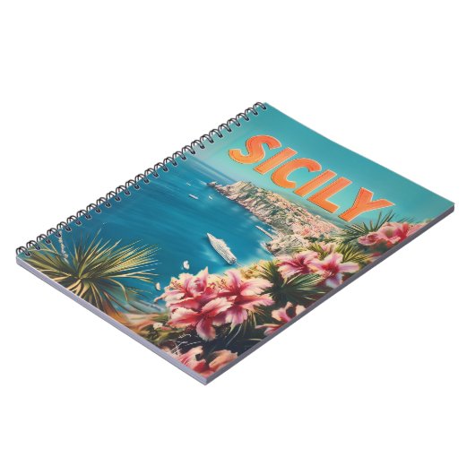 Carnet Fleurs de Sicile vintage (Côté gauche)